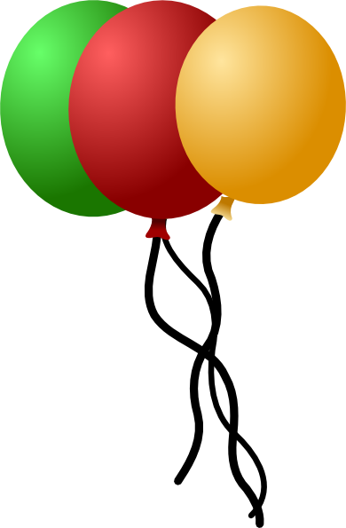 Balloons Svg Clip Arts 390 X 595 Px (390x595), Png Download