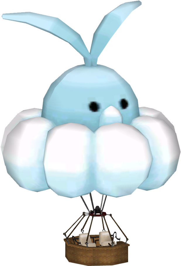 Swablu Balloon - Rabbit (908x908), Png Download