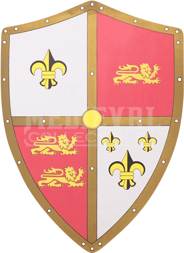 Quartered Crusader Larp Heater Shield - Hero's Edge Foam Crusader Shield - G-sh09 (850x850), Png Download