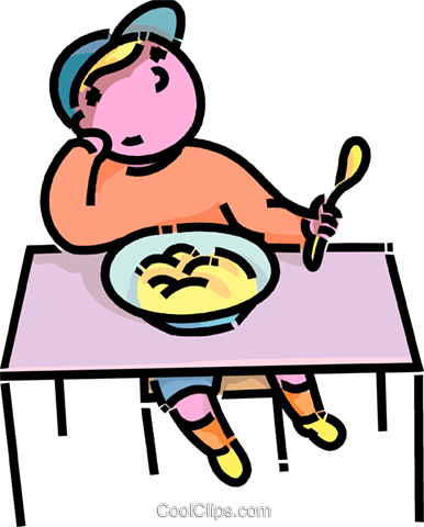 Boy Not Wanting To Eat His Supper - Eat Supper (386x480), Png Download