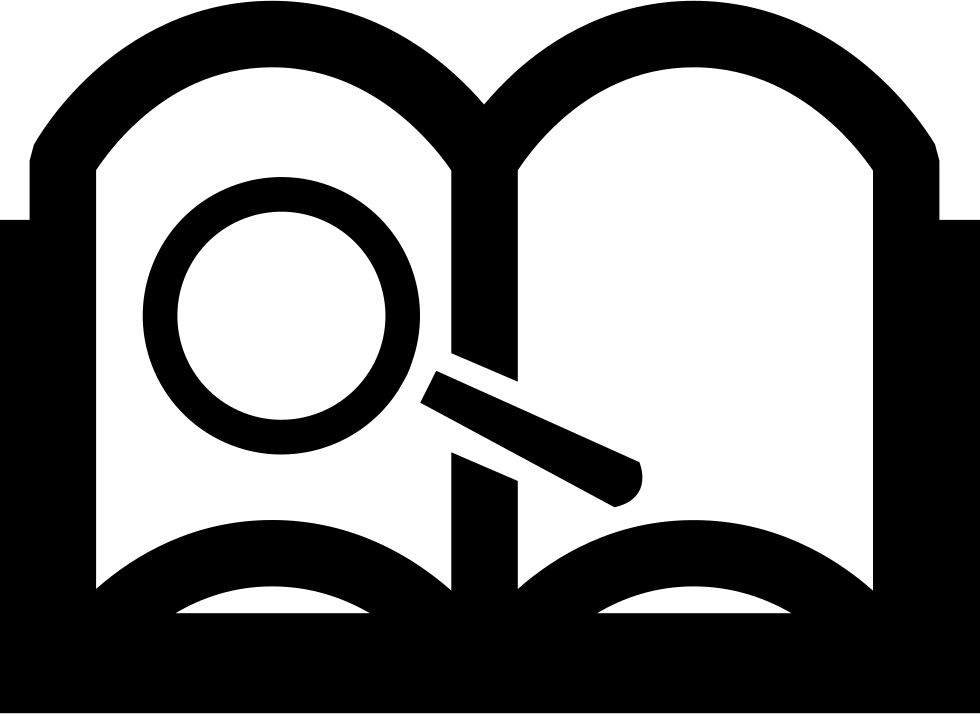 Magnifying Glass And Book - Book And Magnifying Glass Transparent (980x714), Png Download