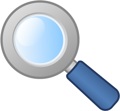 Magnifying Glass Png White Magnifyingglass - Magnifying Glass (458x458), Png Download