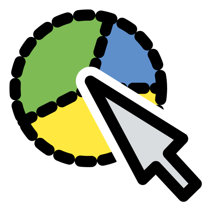 Computer Mouse Pointer Cursor Computer Icons Window - Arrow Pointer Computer Clipart (750x750), Png Download