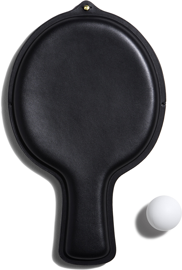 Leather Ping Pong Paddle Case-0 - Table Tennis (1400x1318), Png Download