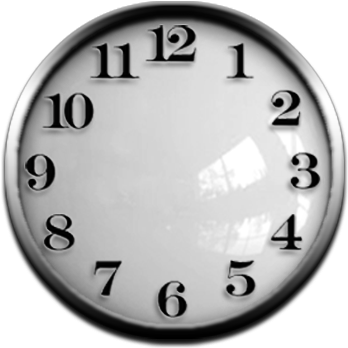 50 Clock Faces White Clock - Clock Without Hands Png (380x380), Png Download