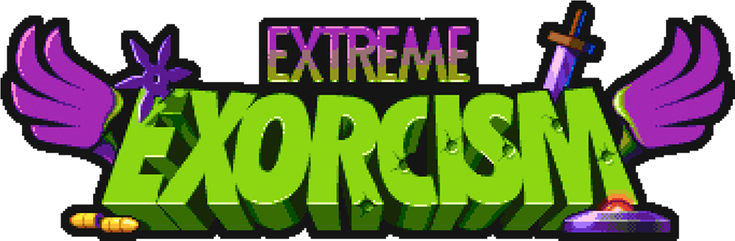 Story Mode Covers The Ten Areas Of The Haunted Mansion - Extreme Exorcism Logo (1600x745), Png Download