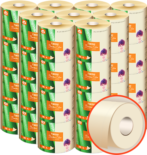 Nature Bamboo 4 Ply Roll Toilet Tissues Paper Factory - Toilet Paper (800x800), Png Download