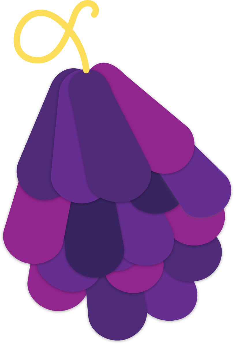 Bright Vines Grape The Funny Yummy Grape - Grape (811x1194), Png Download