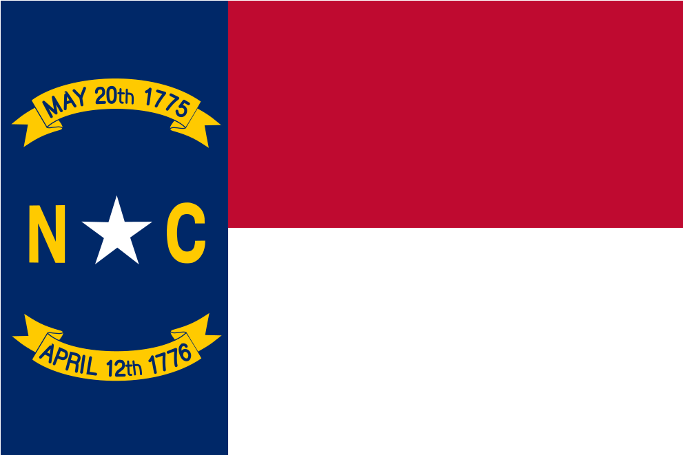 Download Svg Download Png - North Carolina Flag Vector (1024x1024), Png Download