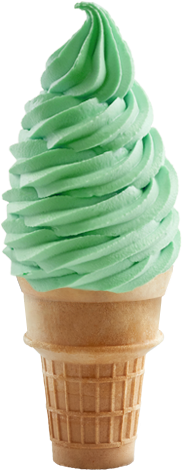 Pistachio Soft Serve - Mint Ice Cream Pic Transparent (600x600), Png Download