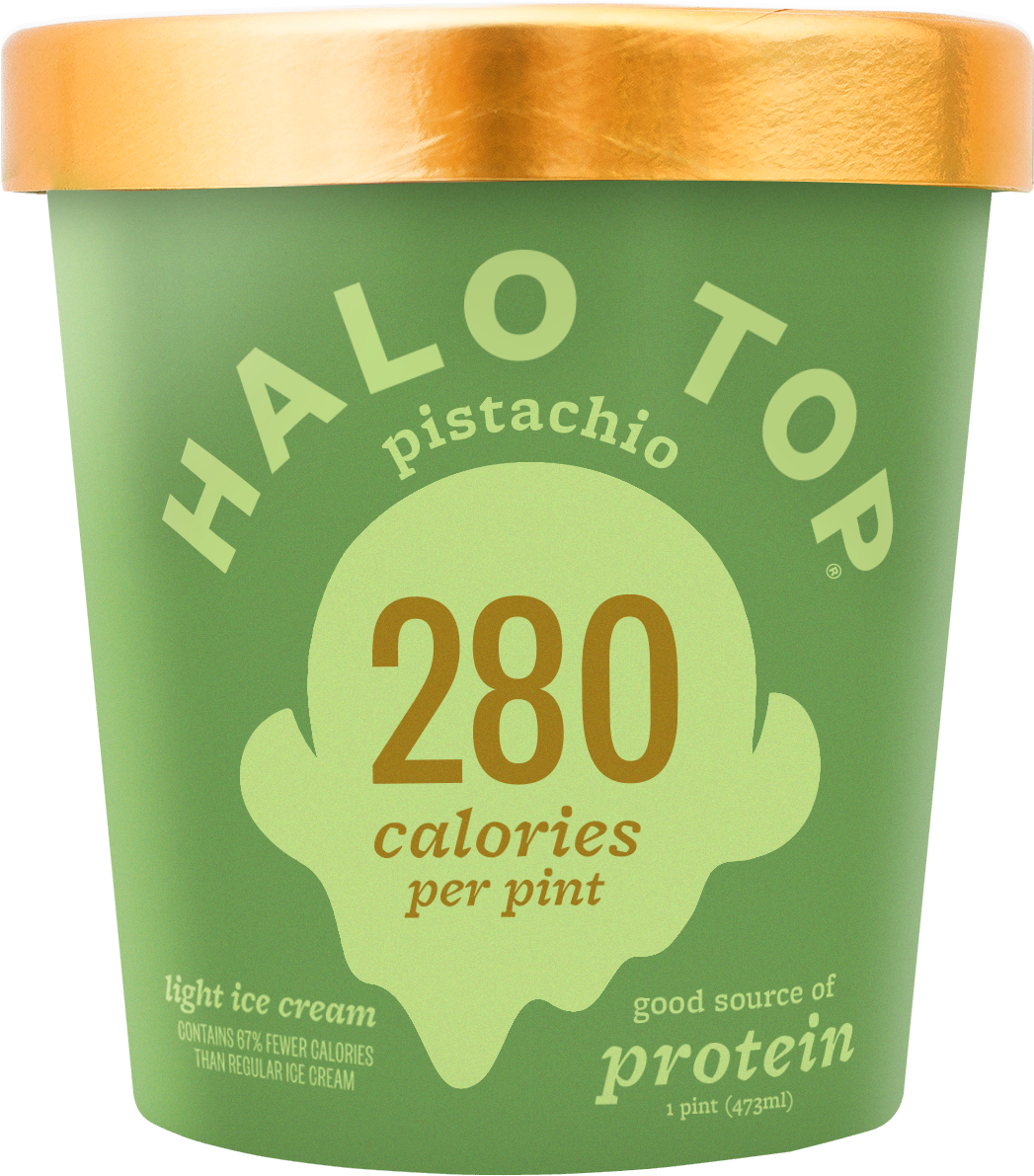 Halo Top Pistachio Ice Cream, 1 Pint - Halo Top Ice Cream Red Velvet (1250x1250), Png Download