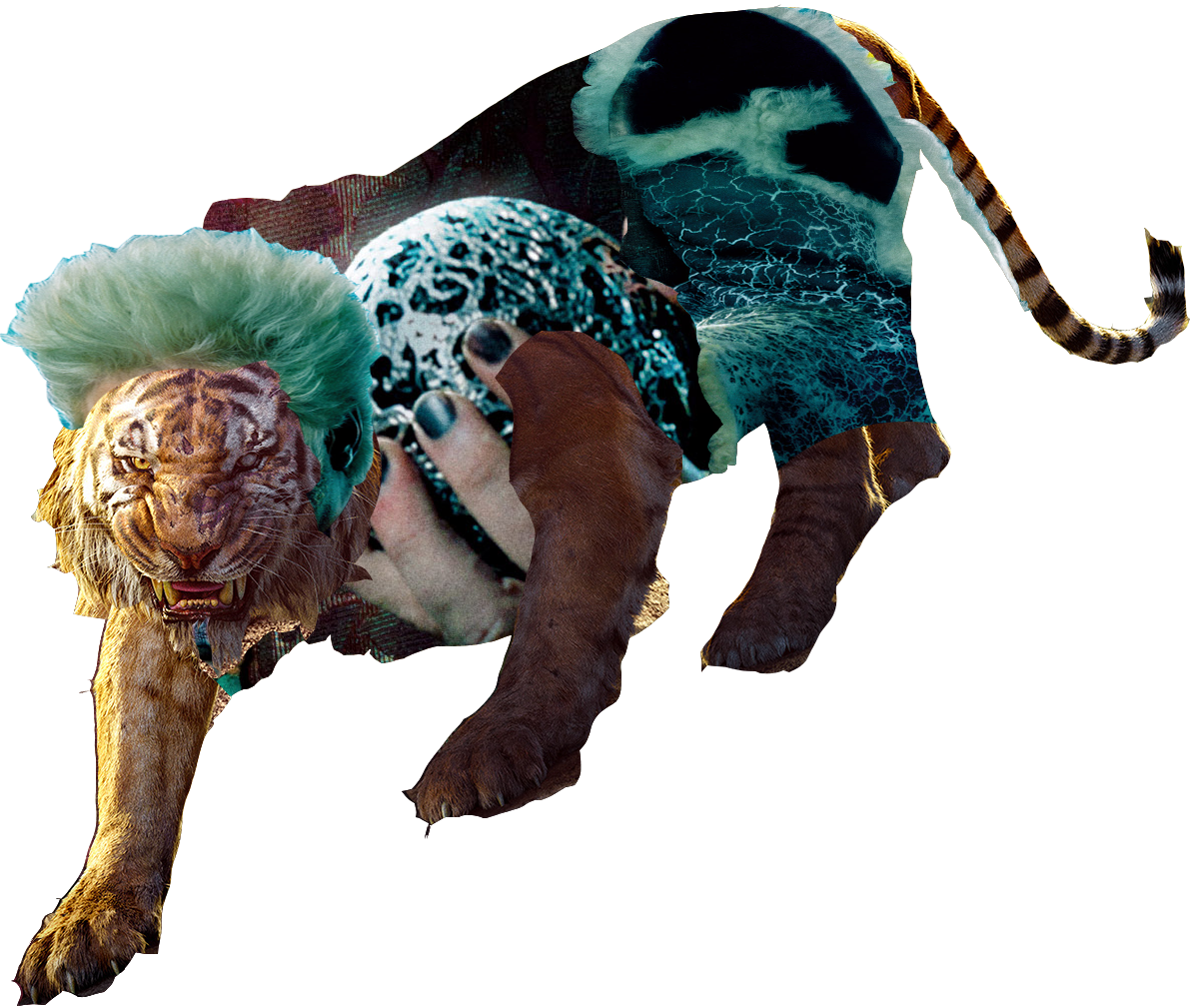 The Jungle Book 2016 Shere Khan Poster - The Jungle Book (1197x1009), Png Download