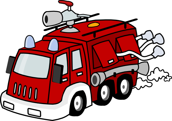 Fire Truck Clipart Transparent Background - Fire Station Clip Art (600x422), Png Download