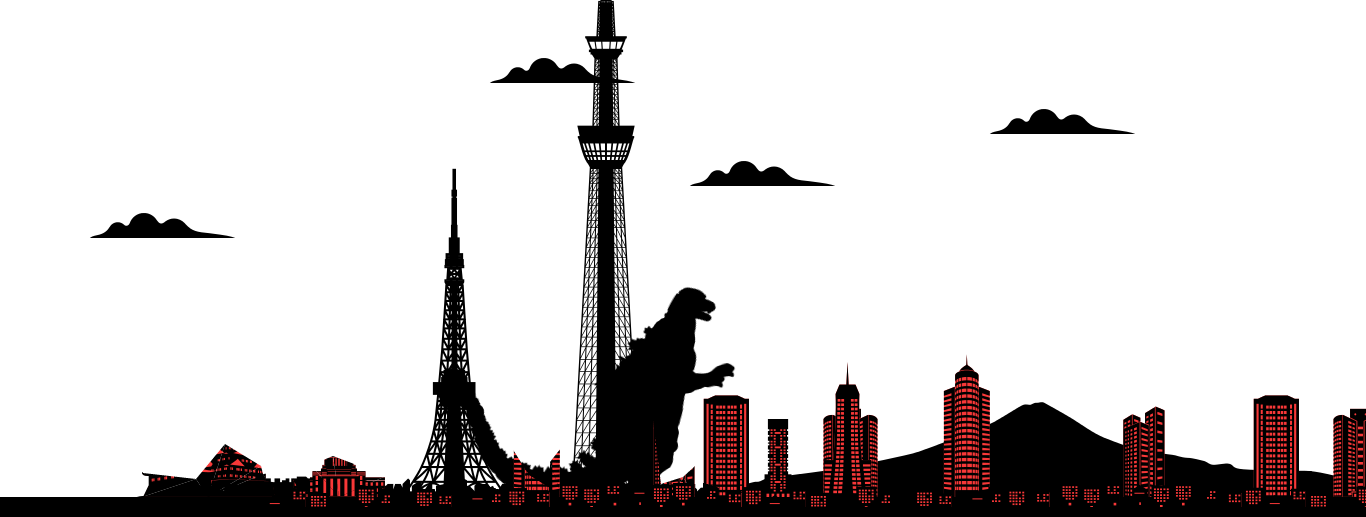 View Background Image - Godzilla (1366x517), Png Download
