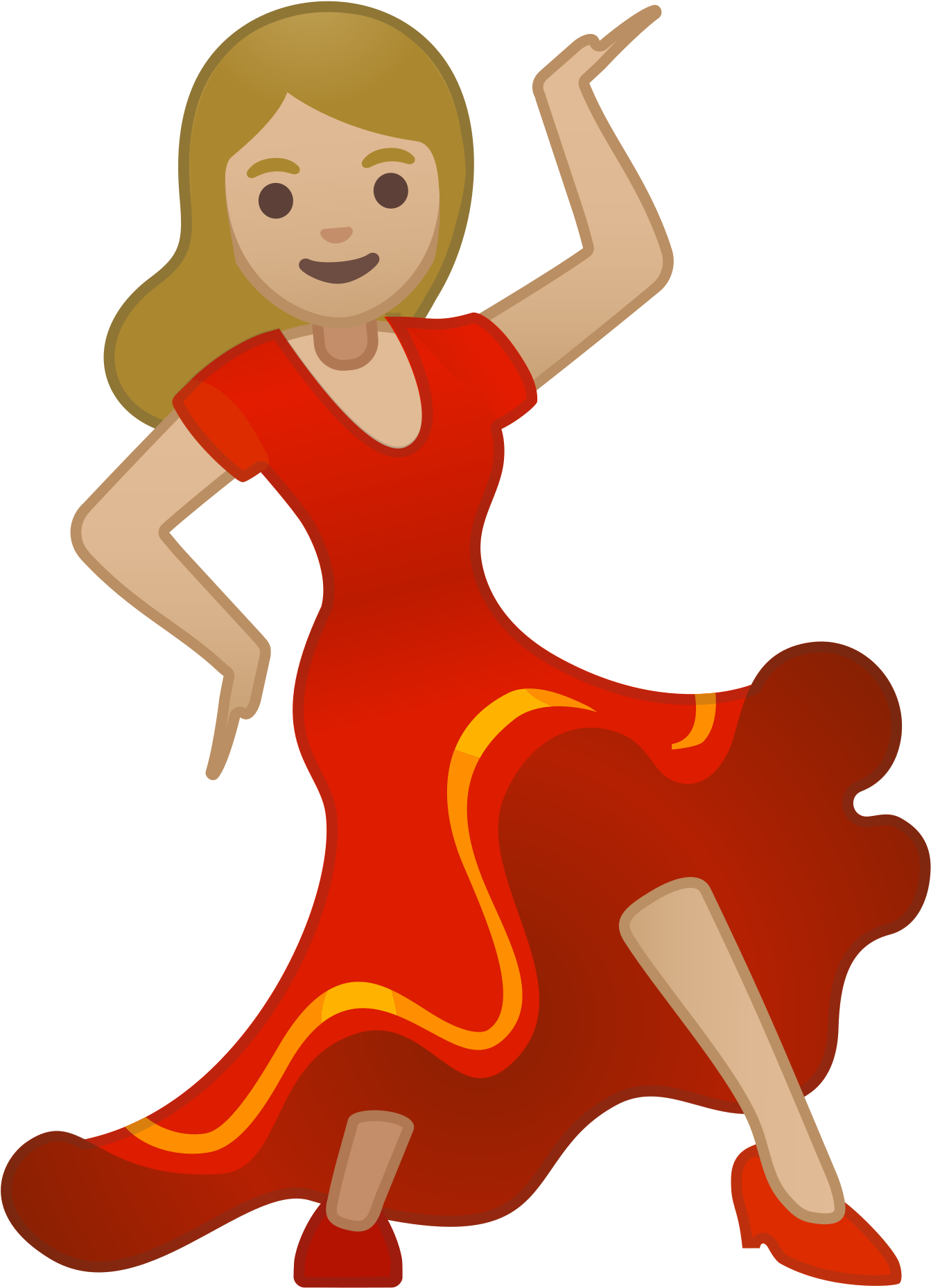 Whatsapp Dancing Girl Emoji - Girl Dancing Emoji Png (1343x1858), Png Download