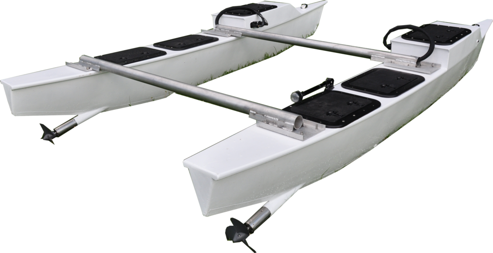 Catamaran No Background2 Png Blunt Transparent Background - Kayak (1000x513), Png Download