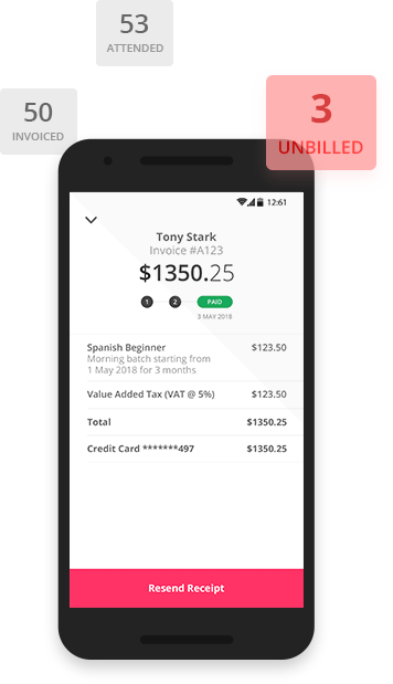 Students Can Prepay For Their Classes And Reportcard - Smartphone (356x619), Png Download
