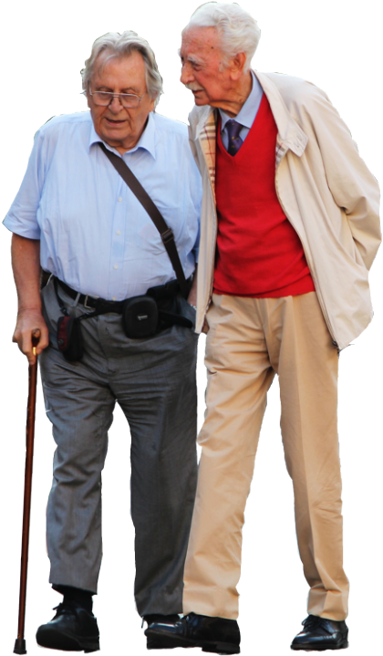 Related Wallpapers - Old People Walking Png (490x750), Png Download