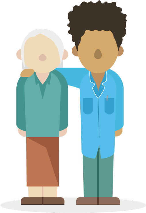 Elderly Illustration - Illustration (800x881), Png Download