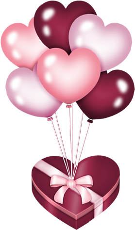 Ballons,png,tube - Ballon Coeur Png (329x518), Png Download
