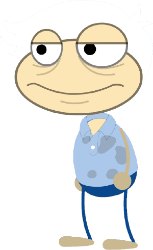 Elderly Townie - Poptropica Tesla (300x490), Png Download