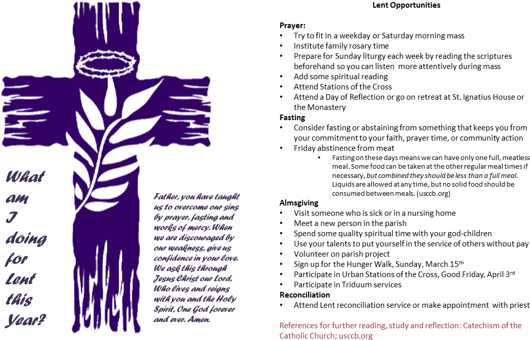 Lent Prayer Card 2015 - Lent Cross (1078x828), Png Download