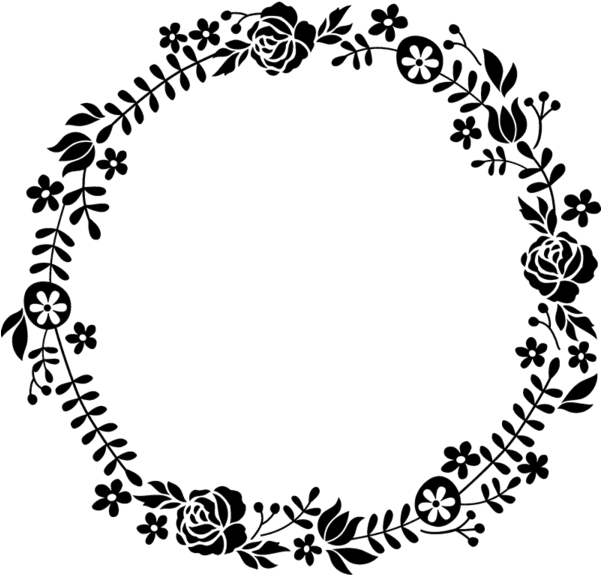 Flowering Wreath Rubber Stamp - Stamps Wedding (600x600), Png Download