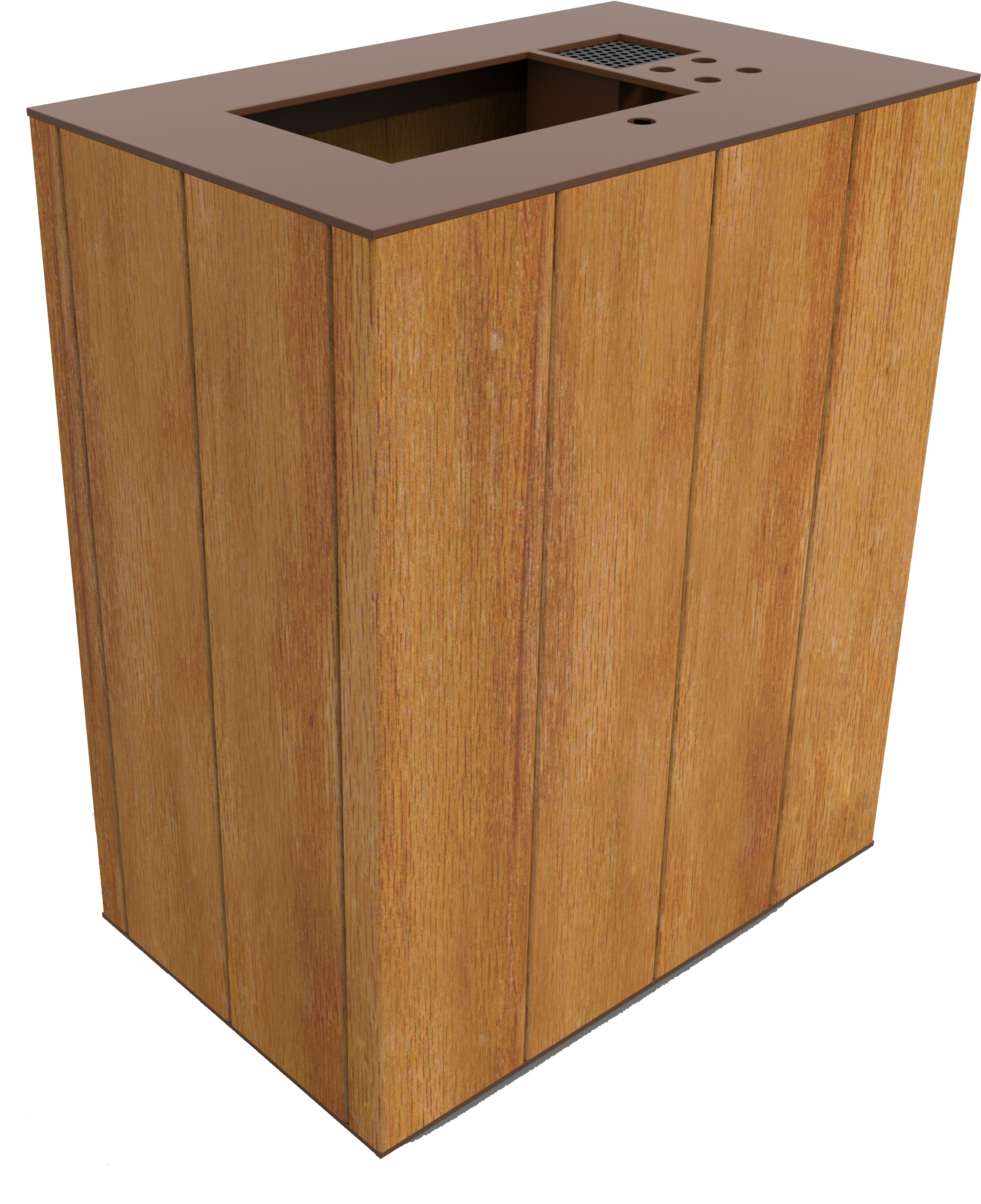 Plaza Litter Bin - Waste Container (4133x2893), Png Download