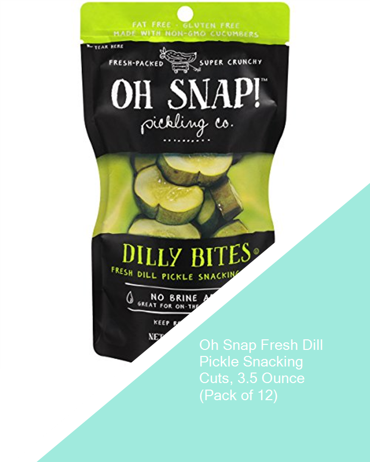 Oh Snap Fresh Dill Pickle Snacking Cuts, - Oh Snap Hottie Bites Pickle - 3.5 Oz Pouch (735x1100), Png Download