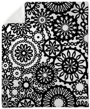 Black And White Abstract Lace Seamless Pattern, Vector - Pronty A5 Mask Stencil (400x400), Png Download