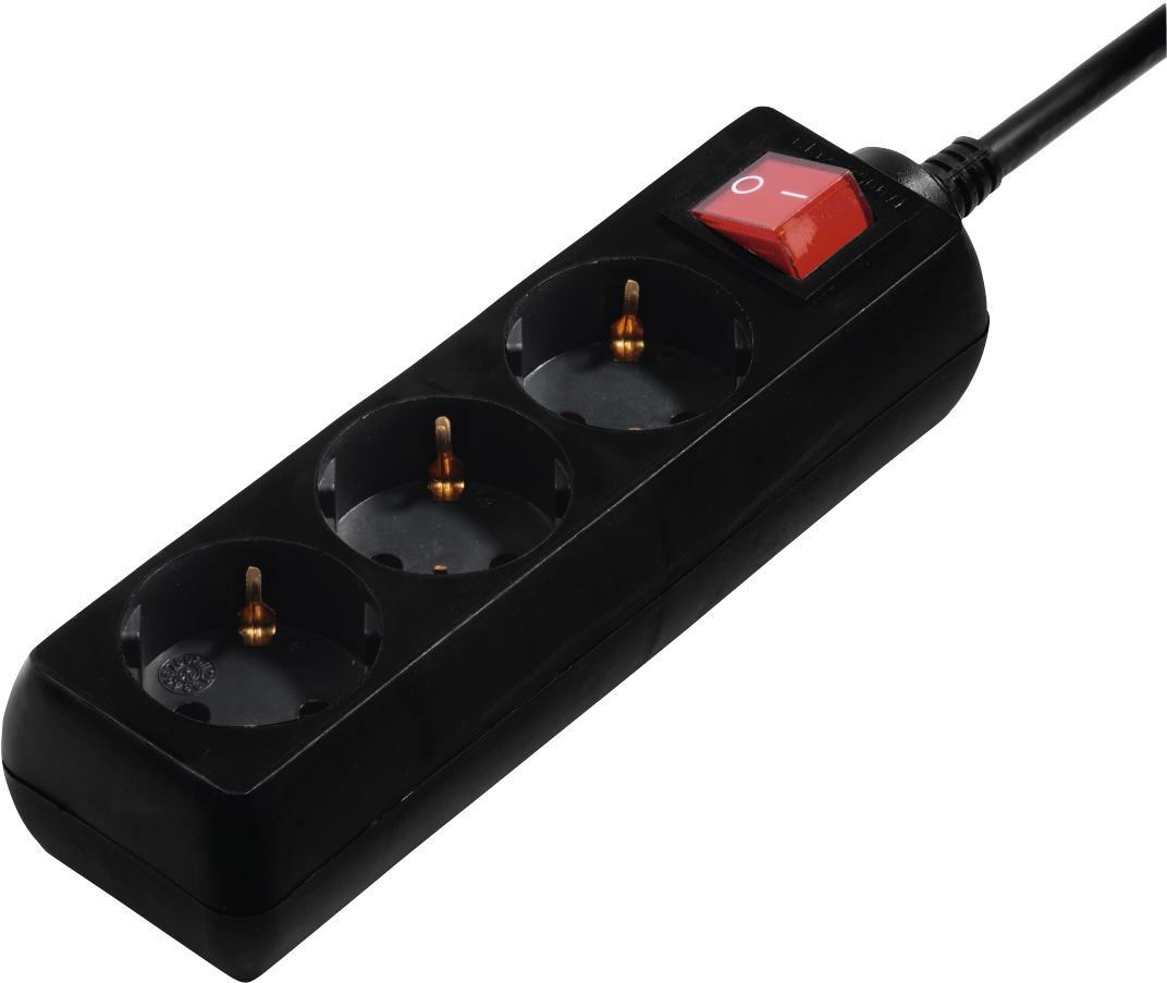 3-way Power Strip, With Switch, 5 M, Black - Hama Smart Case Mobile Phone Window Case (1100x1100), Png Download