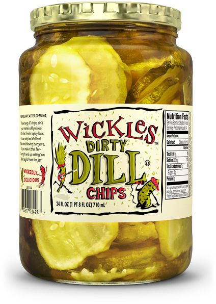 Shop - Wickles Dirty Dill Chips (445x600), Png Download