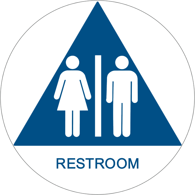 Unisex - Amazon Com Unisex Toilet Sign (640x640), Png Download