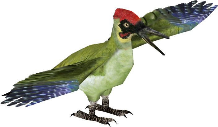 European Green Woodpecker - Parrot (703x703), Png Download