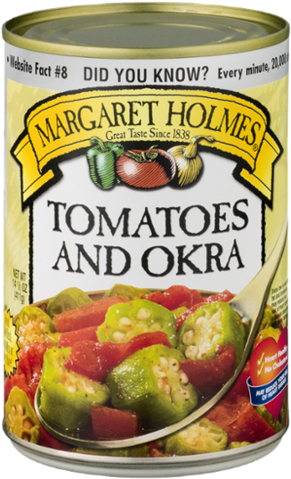 Tomato Products • Tomatoes And Okra - Margaret Holmes Field Peas And Snaps (390x600), Png Download
