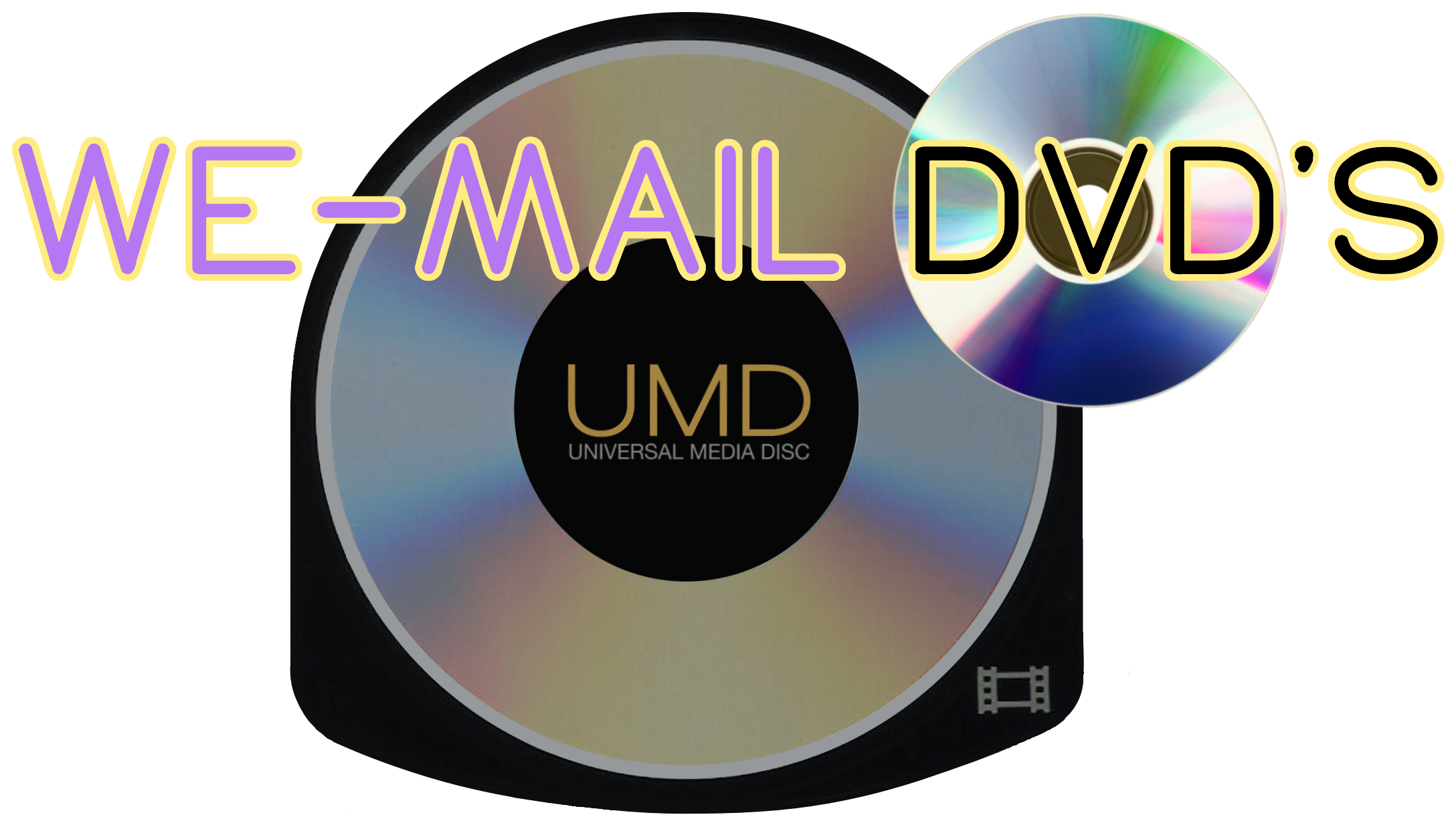 We-mail Dvd's For Games And Umd Movies For The Psp - Video Game Console (2250x1300), Png Download