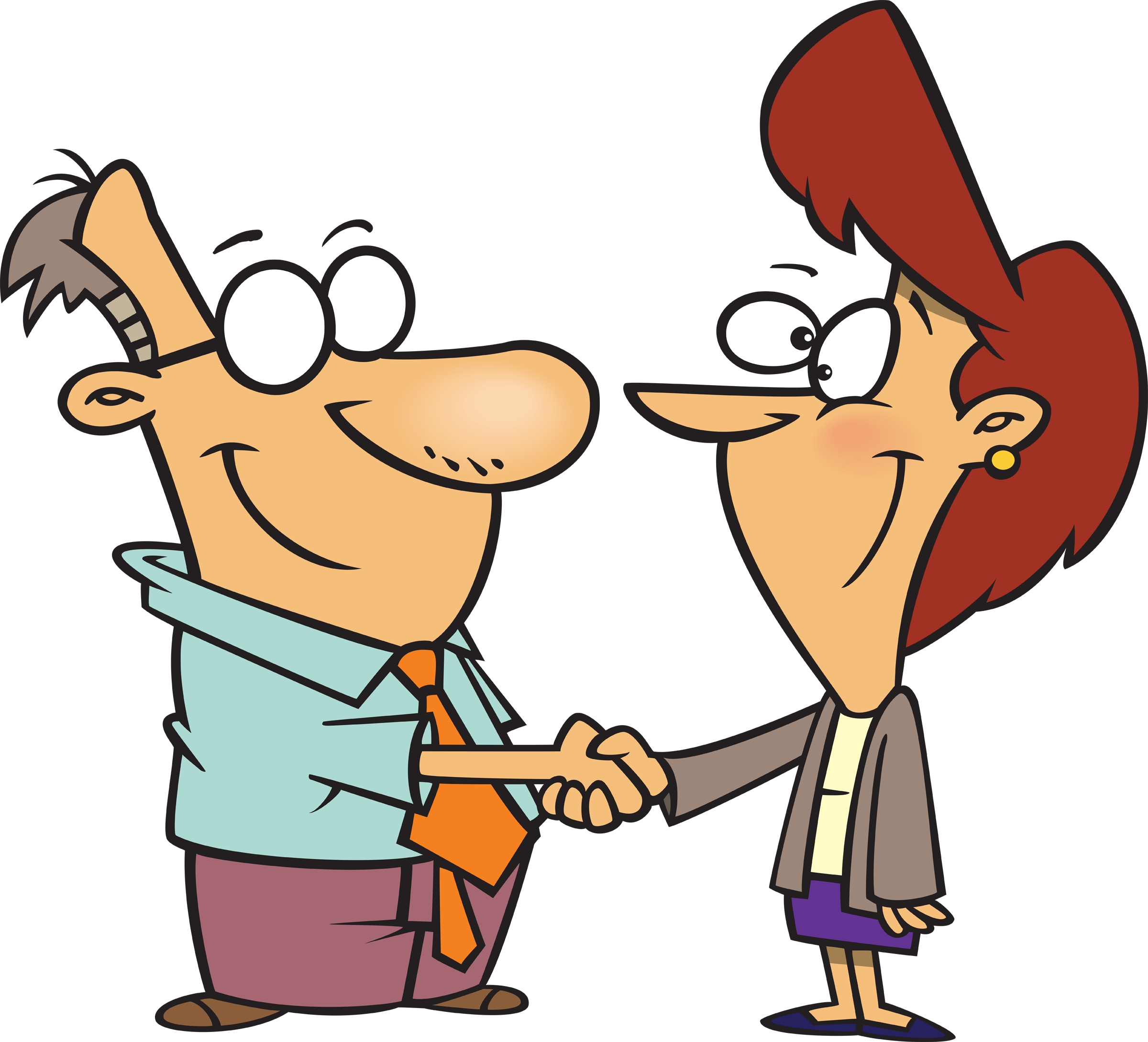 Shaking Hands Cartoon Png (2400x2178), Png Download