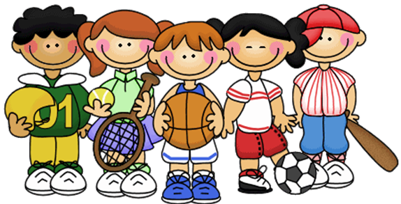 Cartoon Kids During Physical Education - Imagenes De Actividad Fisica Animadas (574x293), Png Download
