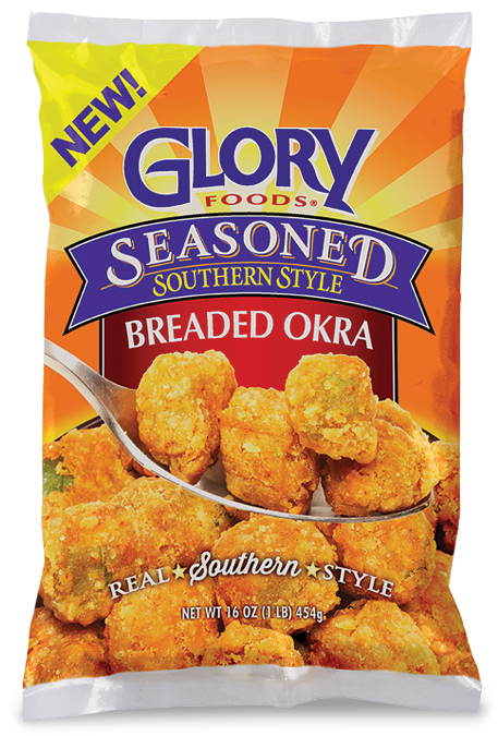 Frozen Southern Breaded Okra - Glory Foods Seasoned Southern Style Italian Green Beans (600x700), Png Download