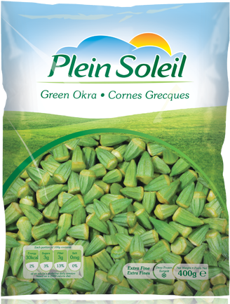 Green Okra Main - Plein Soleil Green Peas 400gm (400x450), Png Download