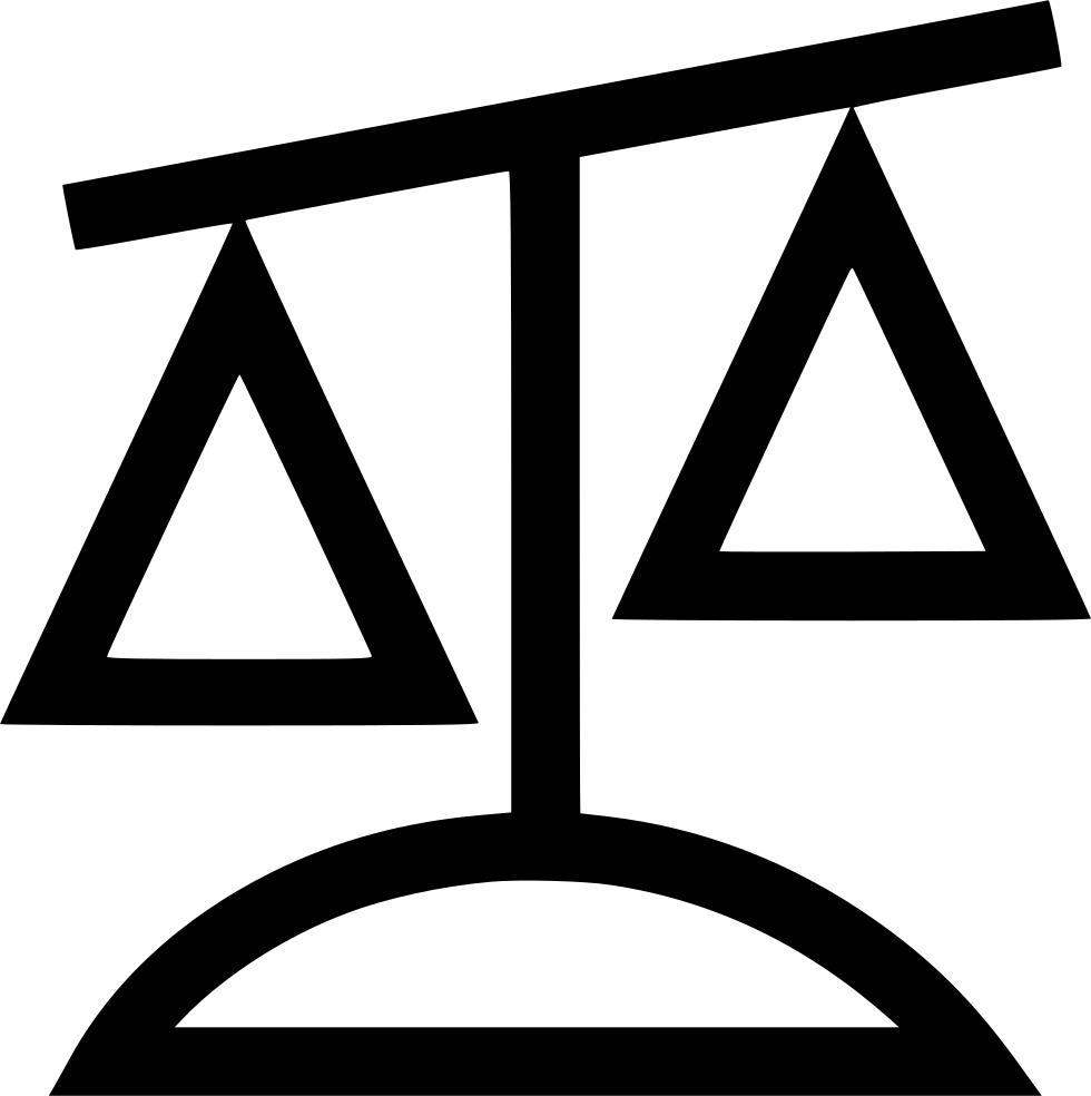 Online Balance Scale - Icon (980x984), Png Download