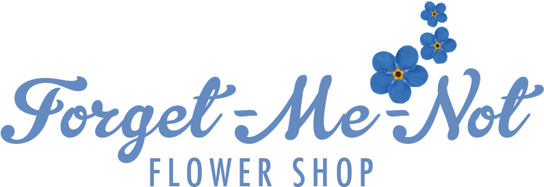 Forget Me Not Flower Shop - Forget Me Not Florist Logo (889x361), Png Download