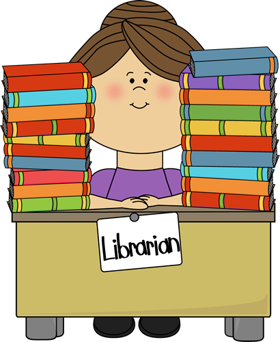 Librarian - Pintrest - Librarian Clip Art (410x500), Png Download