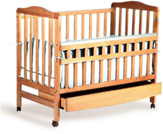2018 Hot Sale Wood Baby Cot Swing Baby Crib With Toddler - Infant Bed (350x350), Png Download