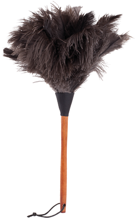 Ostrich Feather Duster - Redecker Ostrich Feather Duster With Beech Handle, (310x500), Png Download
