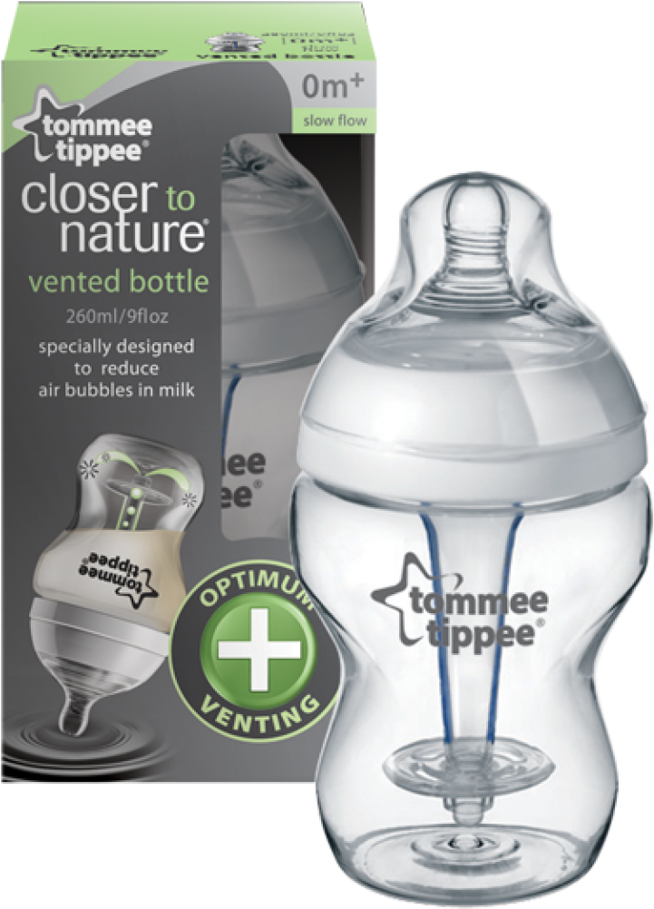 Feeding-bottle - Tommee Tippee Anti Colic 260ml (1150x1150), Png Download