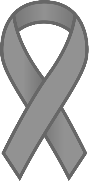 Ribbon Sticker Icon Light Gray - Gray Ribbon Clip Art (294x600), Png Download