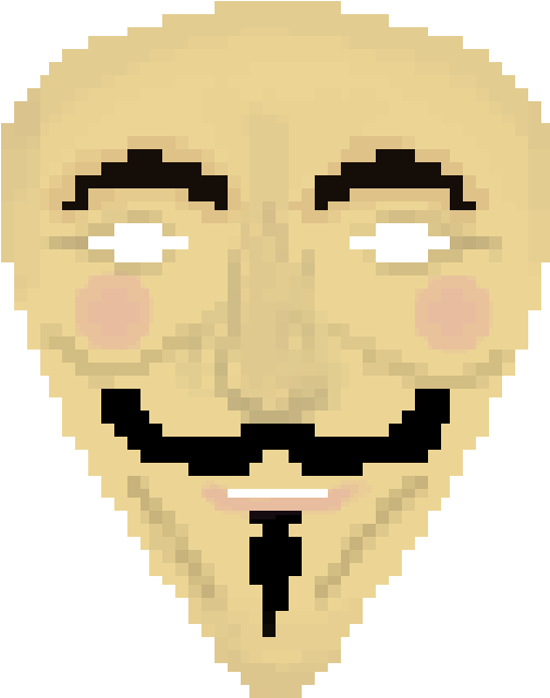 Guy Fawkes Mask I Just Made - Guy Fawkes Mask (642x676), Png Download