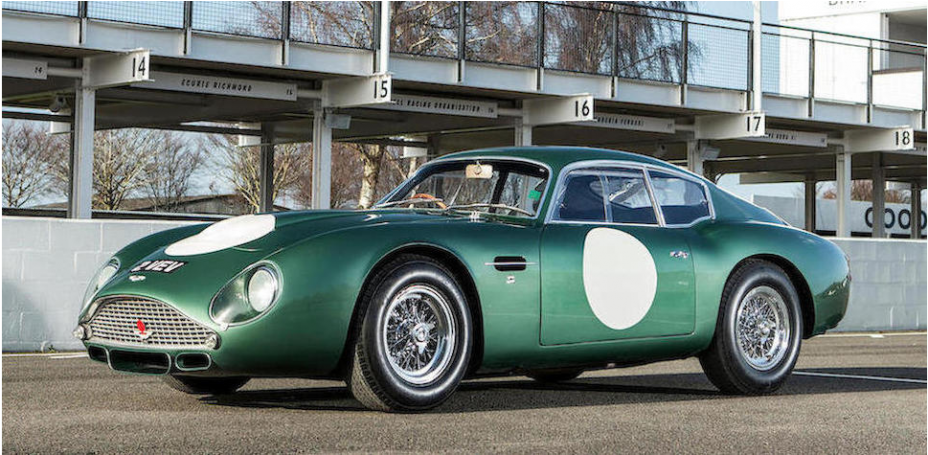Aston Martin Zagato Photo Courtesy Of Bonhams - Aston Martin Db4 Gt Zagato (1200x454), Png Download