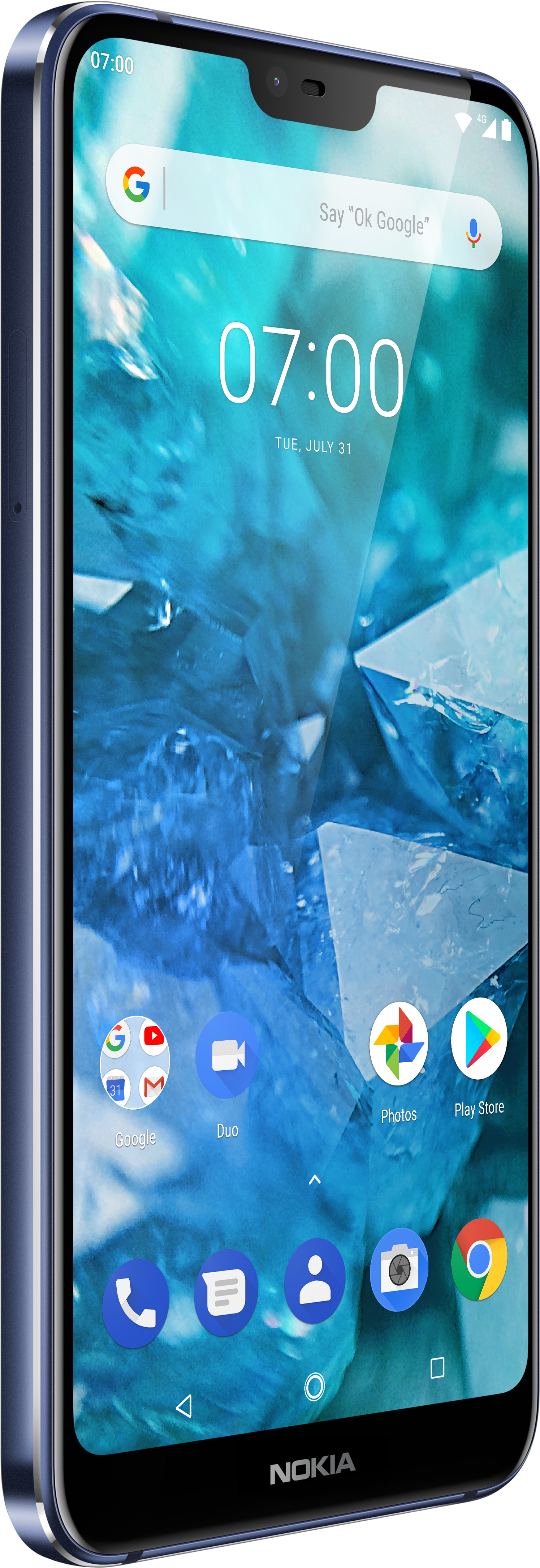 Hmd Global - Nokia 7 - 1 - Midnight Blue - Right - Nokia 7.1 (5000x5000), Png Download